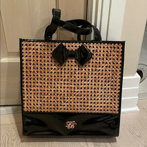 Ted Baker Black and Tan Woven Tote